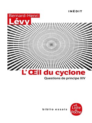 cover image of L'oeil du Cyclone (Questions de principe, XIV)
